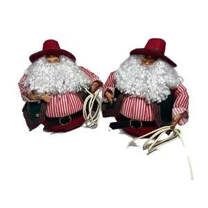 Cowboy Santa Claus Christmas Figurine